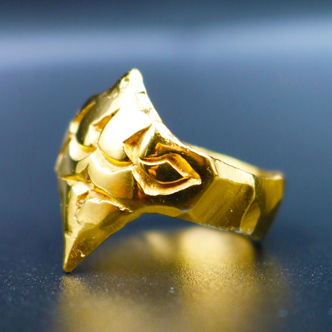 Sabr Shield Ring 24K Gold Plated