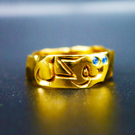 Tawakkul Ring + Sapphire 24K Gold Plated