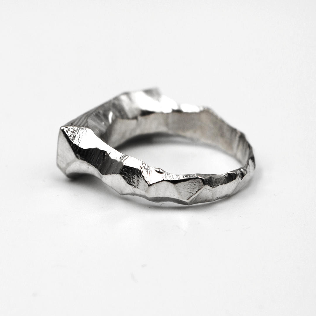 Custom Arabic Engraved Rectangular Signet Ring