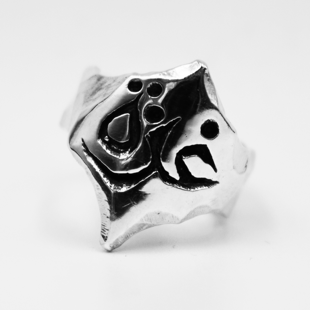 Custom Arabic Engraved Shield Ring