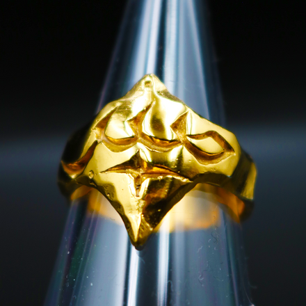 Sabr Shield Ring 24K Gold Plated